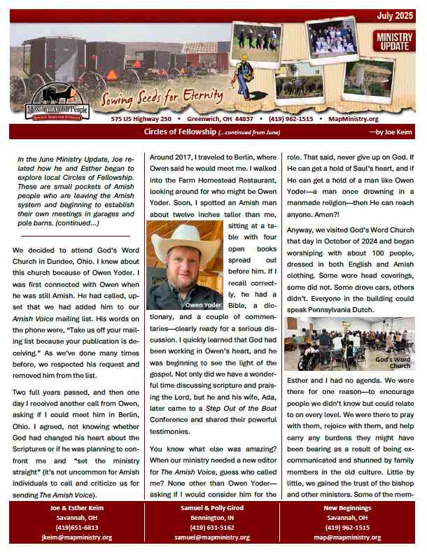 MAP Newsletter – July 2025