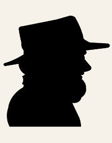 Amish Male Silhouette