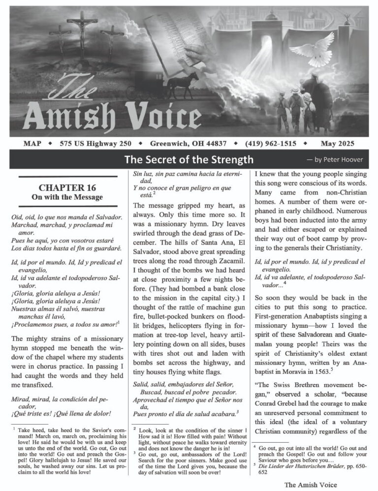 Amish Voice – May 2025
