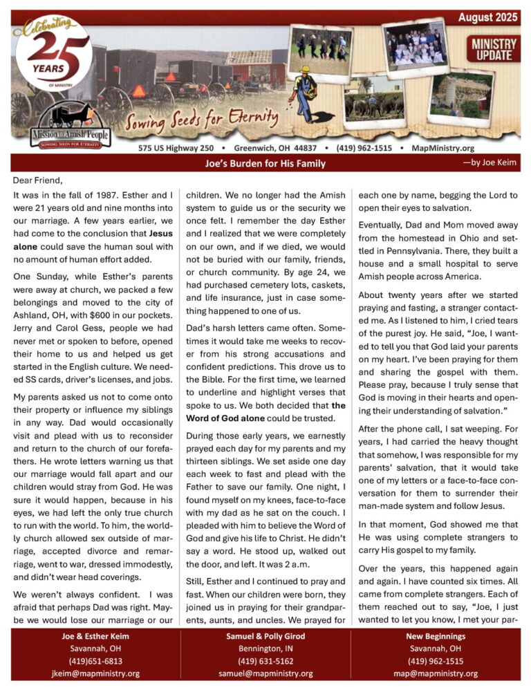 MAP Newsletter – August 2025