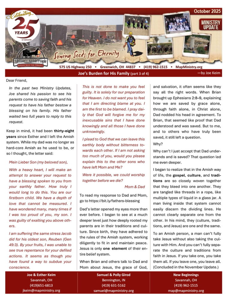 MAP Newsletter – October 2025