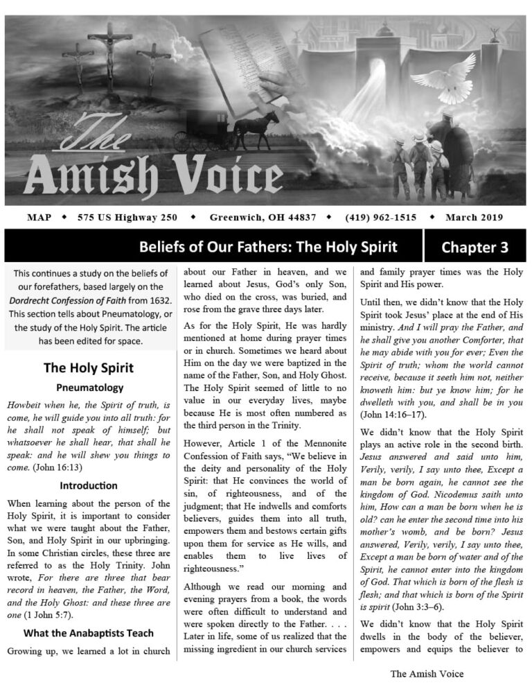 Amish Voice – March 2019