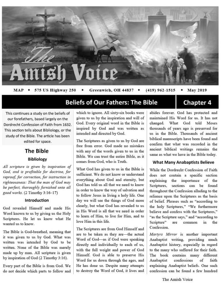 Amish Voice – May 2019