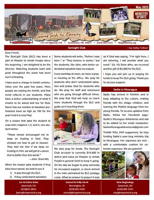 MAP Newsletter – May 2025