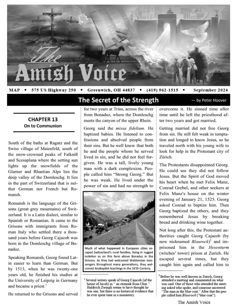 Amish Voice – September 2024