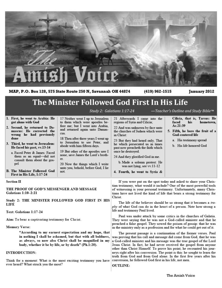 Amish Voice – January 2012