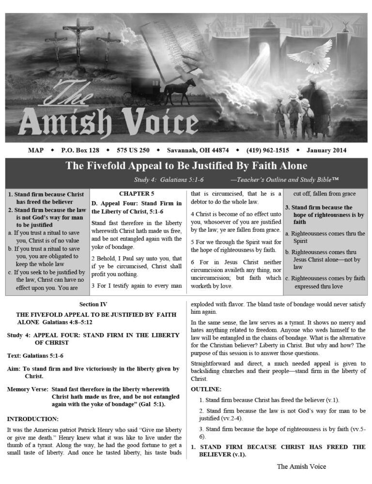 Amish Voice – January 2014