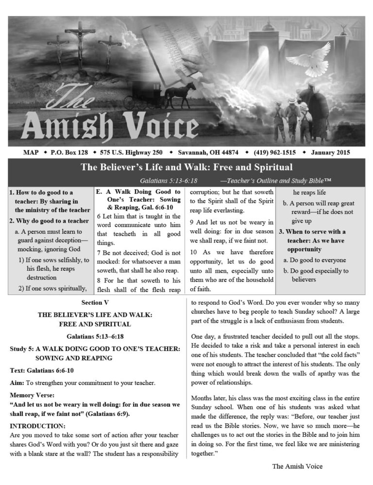 Amish Voice – January 2015