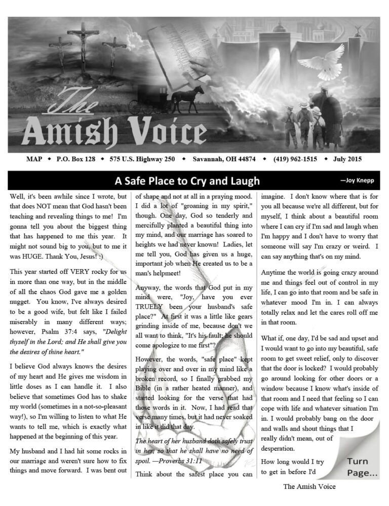 Amish Voice – July 2015