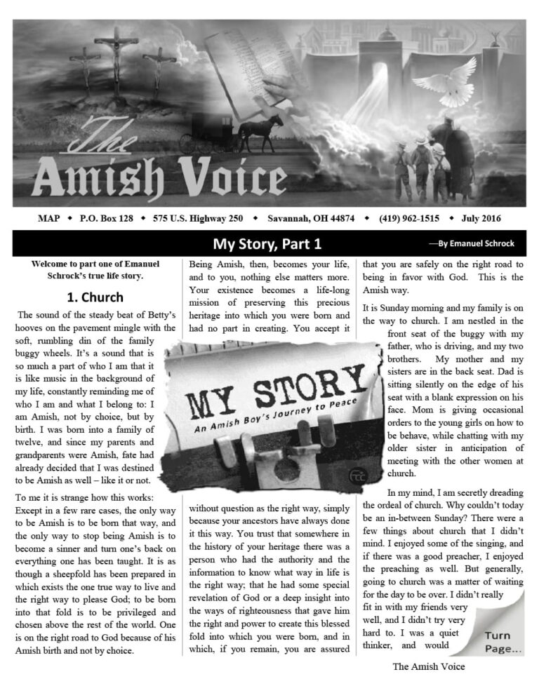 Amish Voice – July 2016