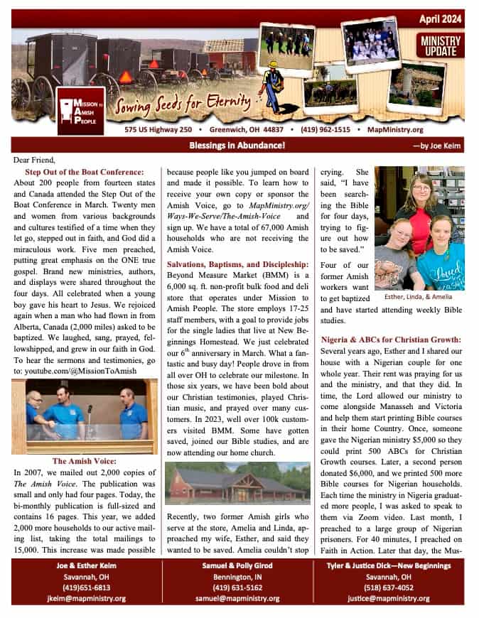 MAP Newsletter – April 2024