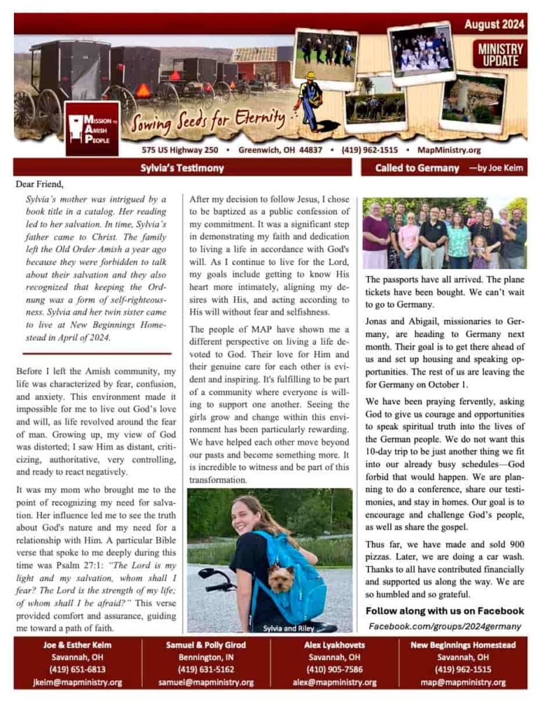 MAP Newsletter – August 2024