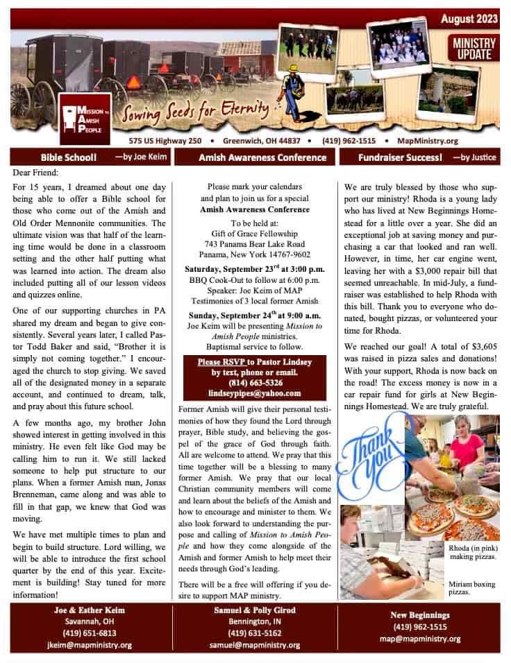 MAP Newsletter – August 2023