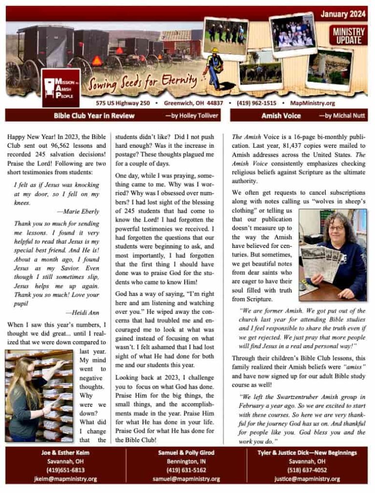 MAP Newsletter – January 2024