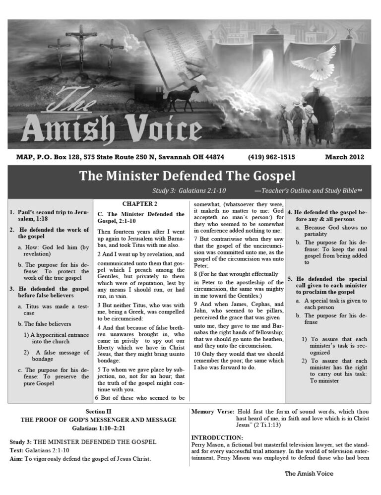 Amish Voice – March 2012