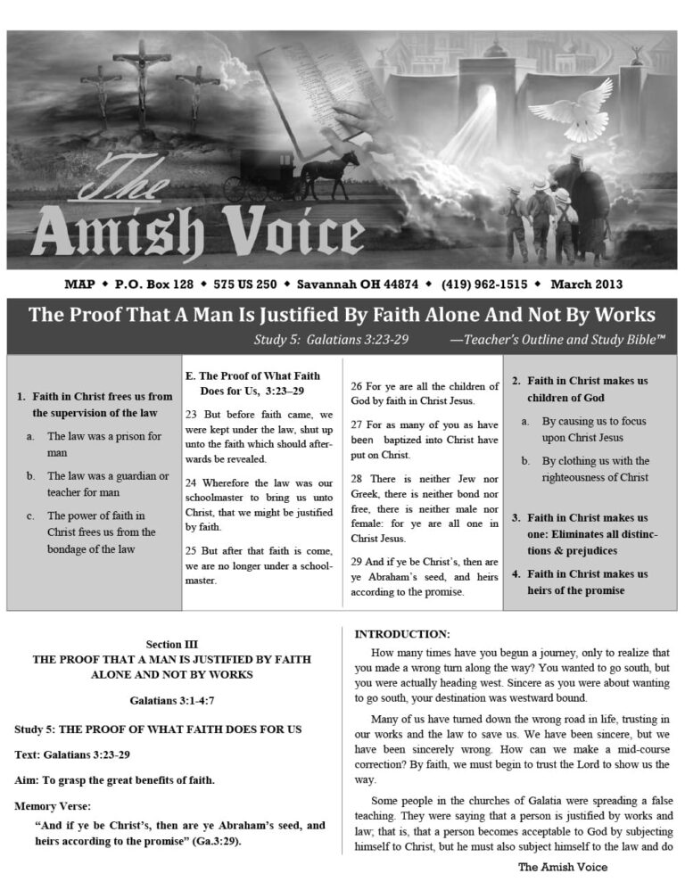 Amish Voice – March 2013