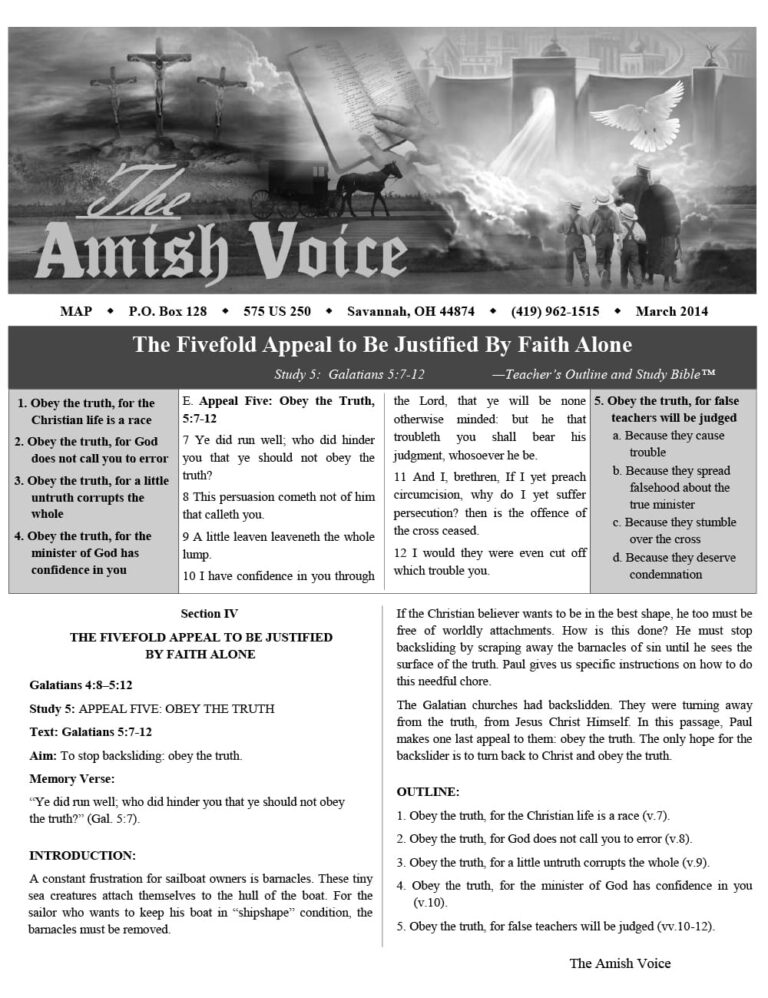 Amish Voice – March 2014