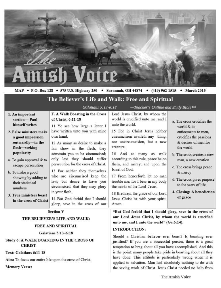 Amish Voice – March 2015