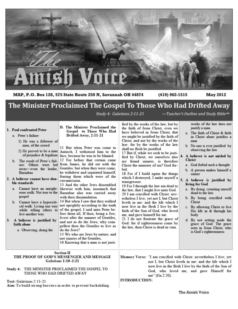 Amish Voice – May 2012