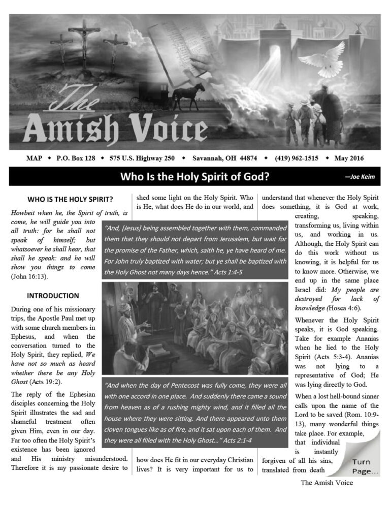 Amish Voice – May 2016