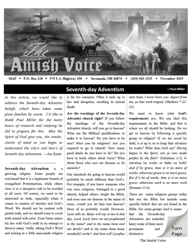 Amish Voice – November 2015