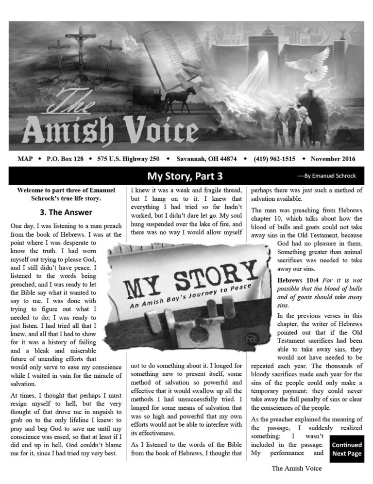 Amish Voice – November 2016