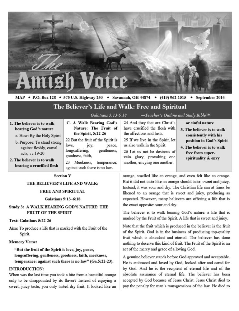 Amish Voice – September 2014