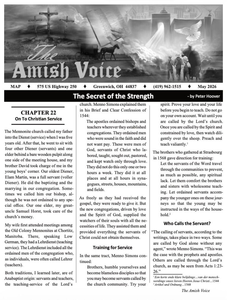 Amish Voice – May 2026