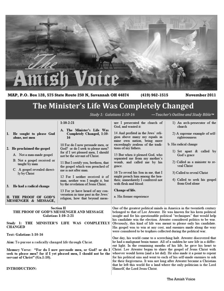 Amish Voice – November 2011