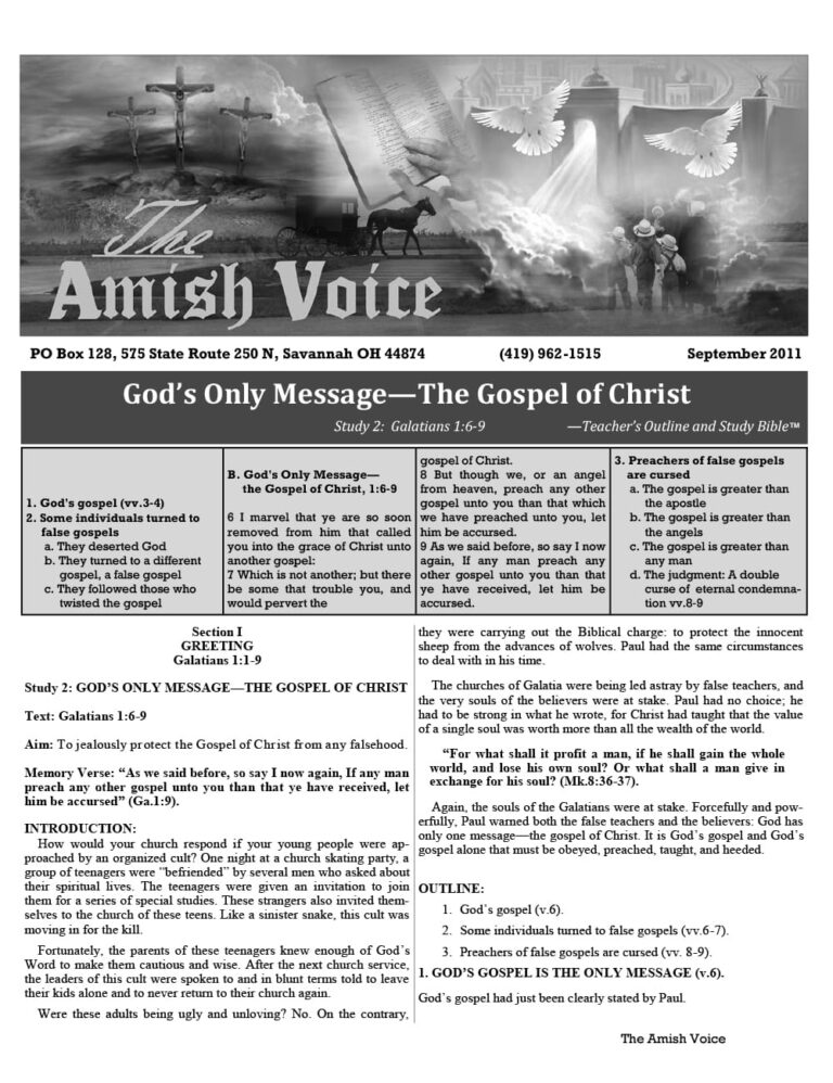 Amish Voice – September 2011
