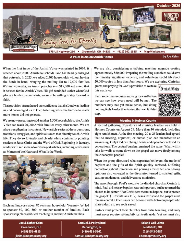 MAP Newsletter – October 2026
